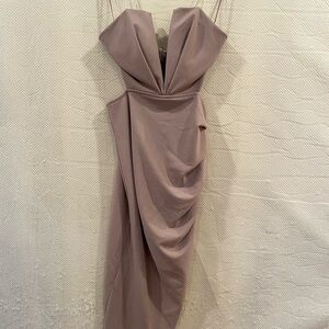 Windsor Asymmetrical Mauve Dress